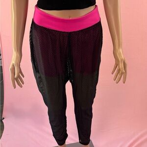 Zumba Mesh Harem Pants with Pink Shorts